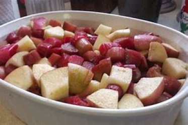 rhubarb and apple